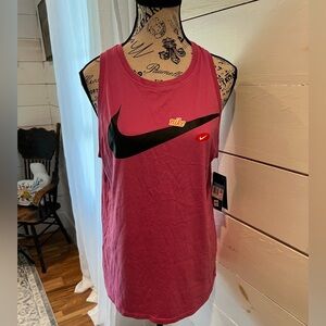 Nike Women's Dry The Tee Pink Tank Top, size medium, NWT, see pics, workout